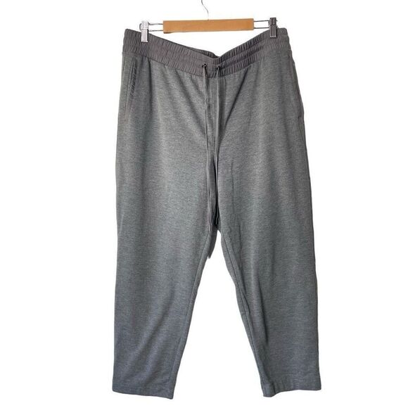 Banana Republic Drawstring tapered pants Gray Sz L - Picture 1 of 5